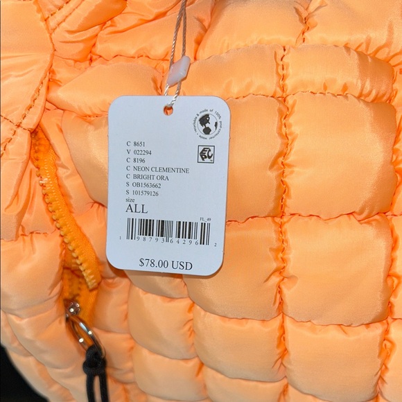 FP Movement by Free People Quilted Bright Orange Bag - Picture 8 of 8